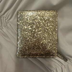 Gold glitter Kate Spade small wallet